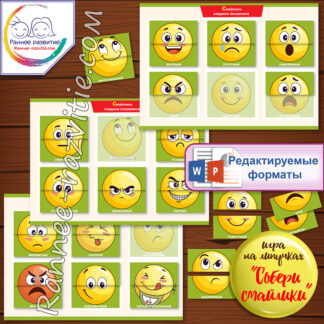 Дидактическая игра «Собери смайлики»